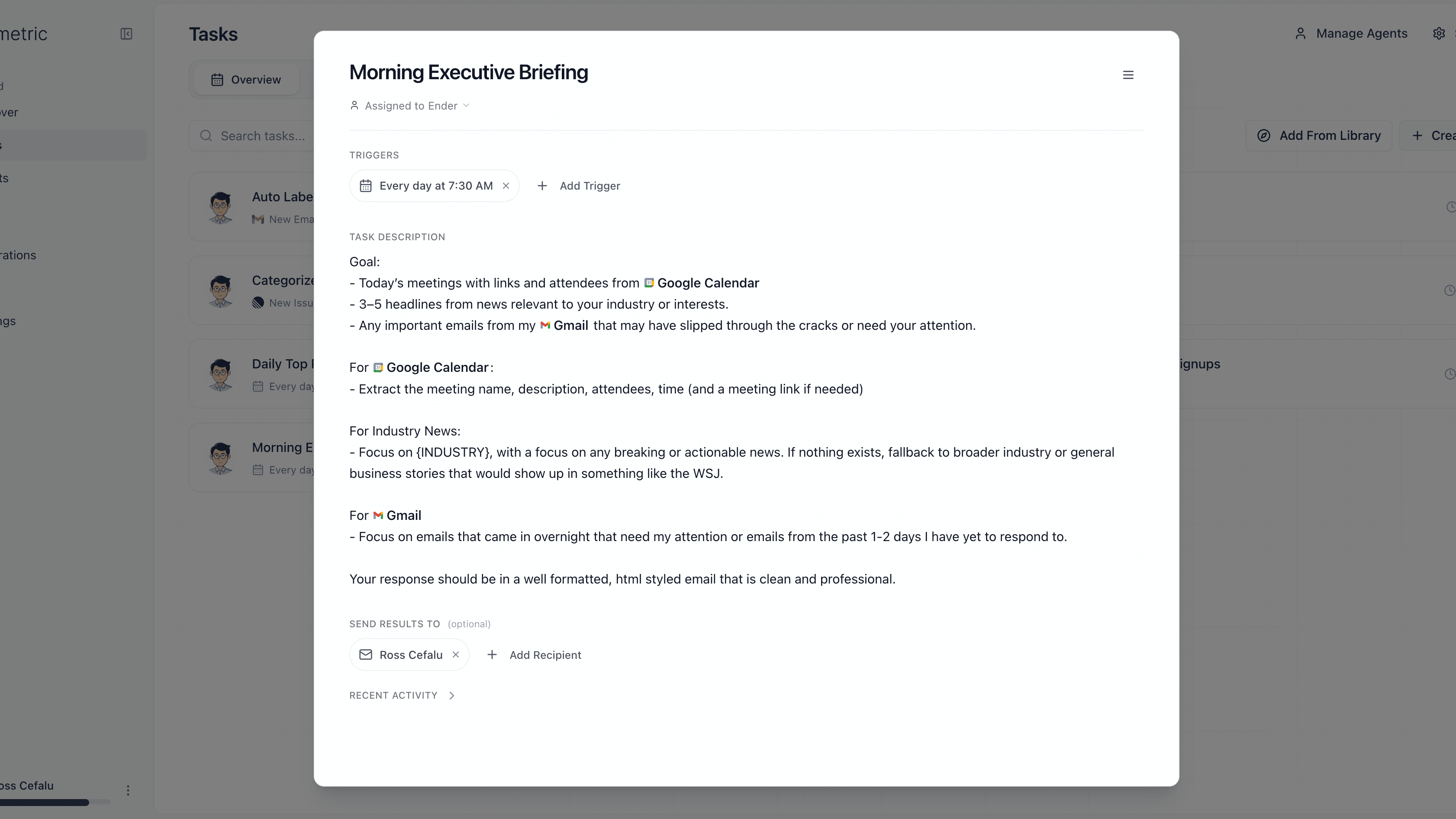 Set Up A Daily Executive Briefing in 10 Minutes